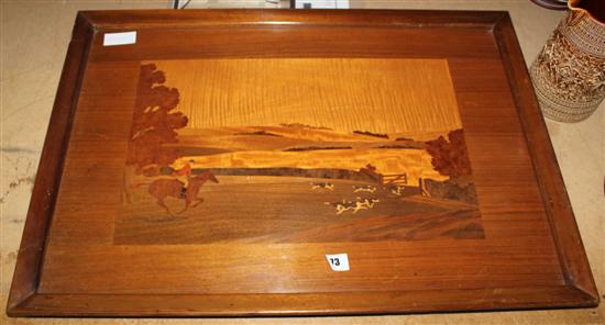 1930s Mcintosh marquetry hunting scene panel